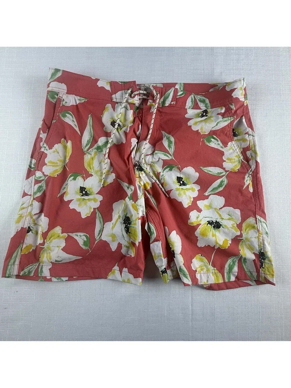 J.Crew Floral Board Shorts Swim Trunks Men’s Size 32 Pink Tropical Beach